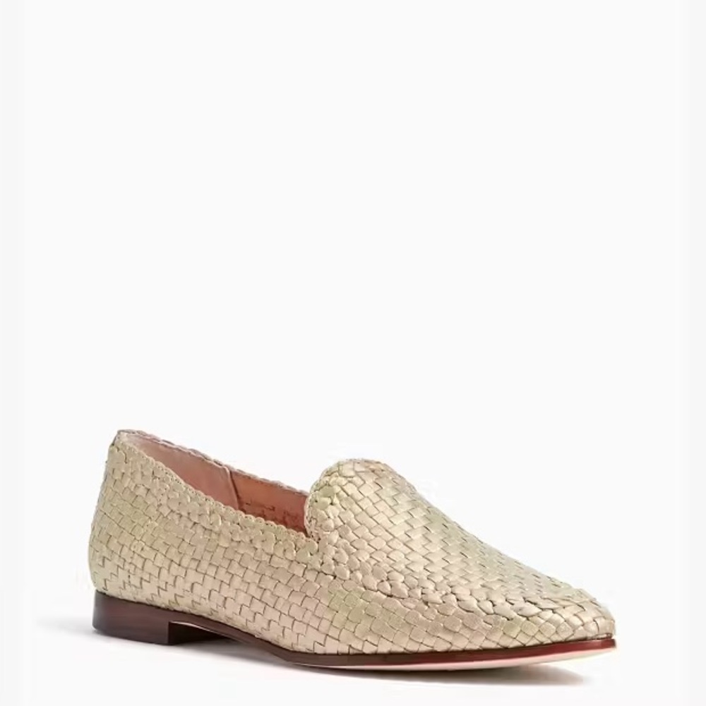 Kate Spade Cayley Gold Woven Leather Loafer - Picture 11 of 11